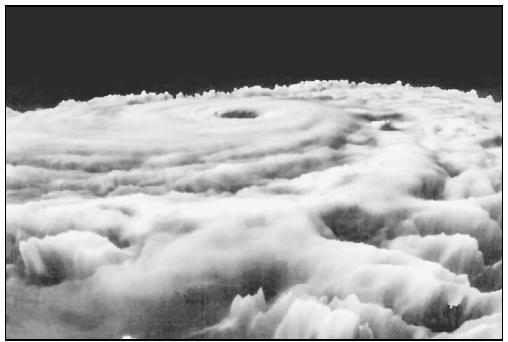 Computer-enhanced photo of Hurricane Diana, September 11, 1984. (Courtesy of National Aeronautics and Space Administration (NASA).)