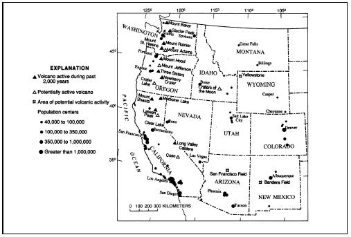 Volcanoes of the Cascades. (Courtesy of U.S. Geological Survey (USGS).)